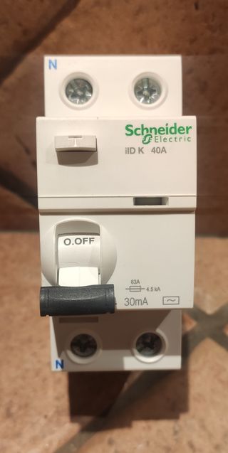 Interruptor Diferencial Schneider iID K 40A