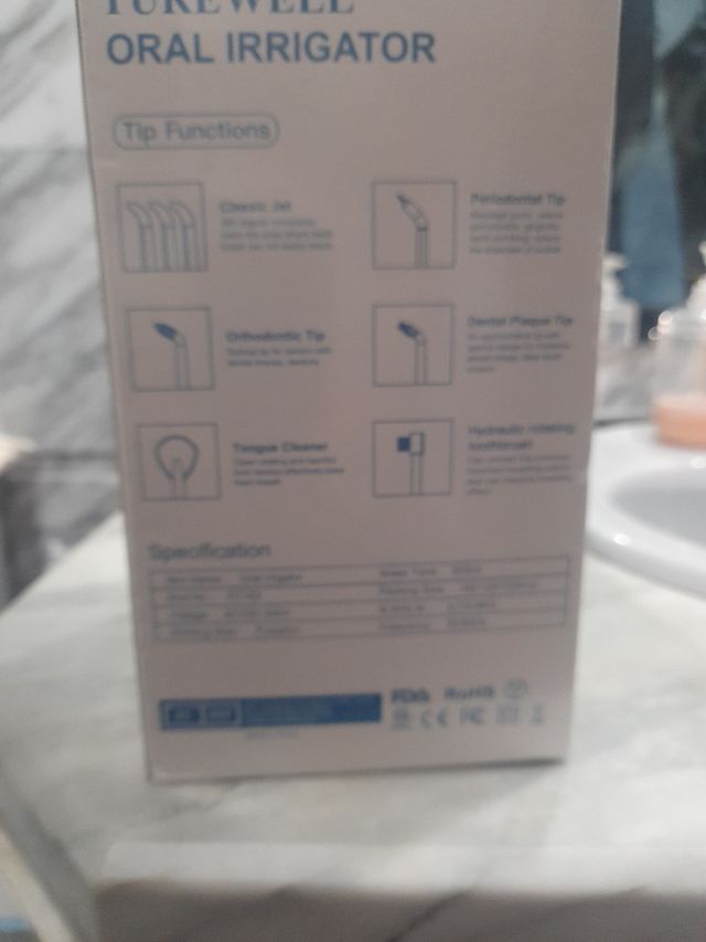 Irrigador Bucal Turewell humificador sauna facial