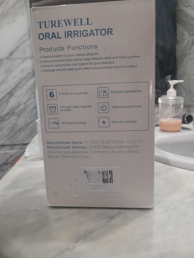 Irrigador Bucal Turewell humificador sauna facial