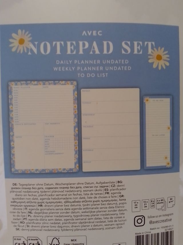 Notebook fiori - Agenda