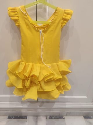 Vestido Flamenca niña amarillo