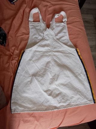 Vestido vaquero blanco peto