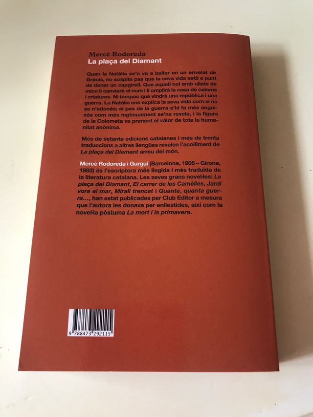 La plaça del Diamant (Club Editor Jove) (Catala...