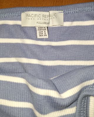 2 Camisetas Tirantes Rayas Azul Blanco