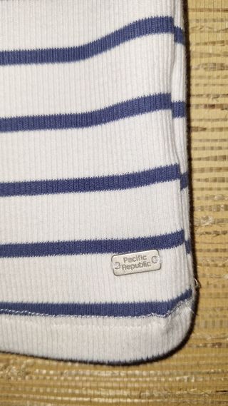 2 Camisetas Tirantes Rayas Azul Blanco