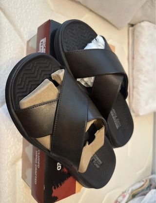 Sandalias Skechers Piel Marrón