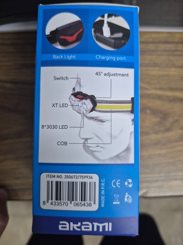 Linterna frontal Akami IMX-702 LED