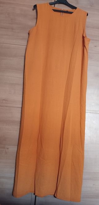 Vestido largo naranja L-XL
