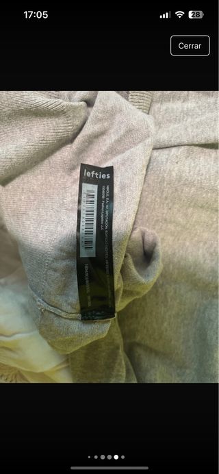 Jersey Lefties Man gris XXL