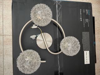 Lámpara 3 luces - Moderna - Plata