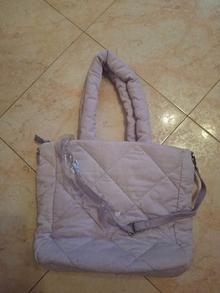 Borsa lilla trapuntata