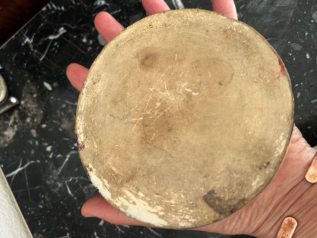 Antico calamaio in ceramica del Puente del Arzobispo