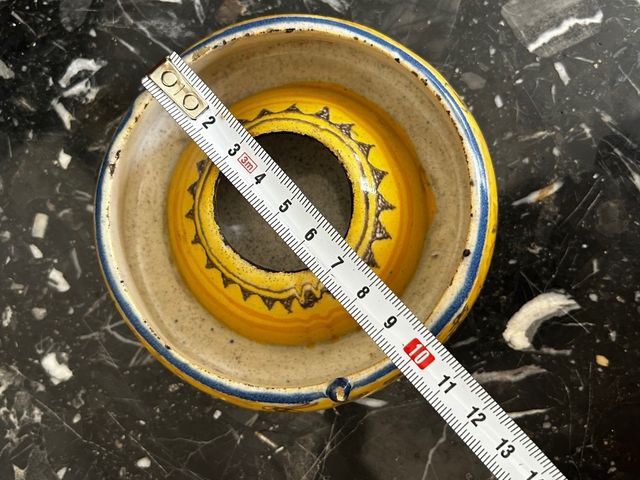 Antico calamaio in ceramica del Puente del Arzobispo