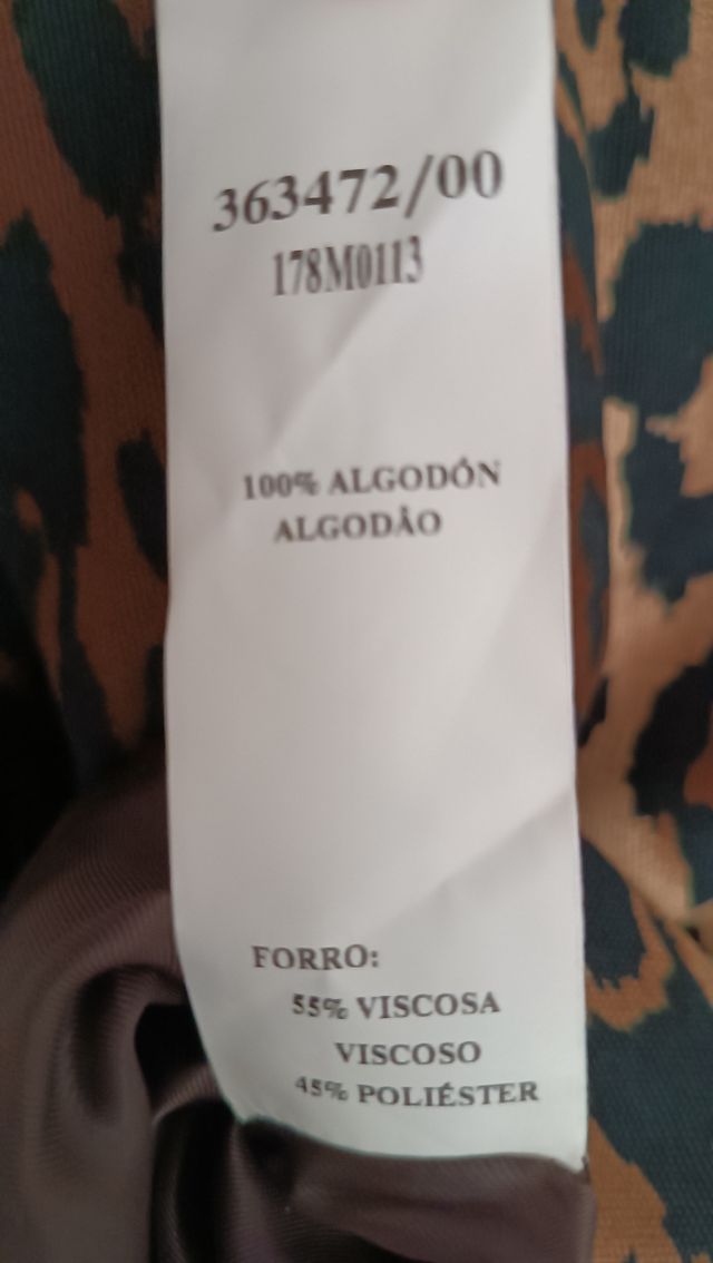 Abrigo Yera leopardo talla M