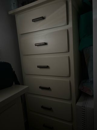 Cómoda 5 cajones - Madera blanca
