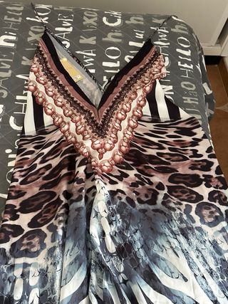 Vestido estampado animal print