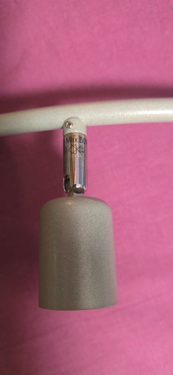 Lampara metalica gris - 4 focos