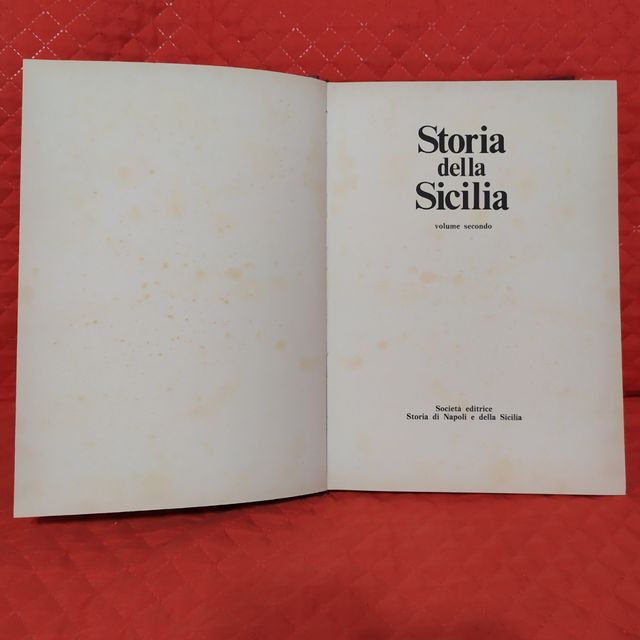 Storia della Sicilia volume secondo
