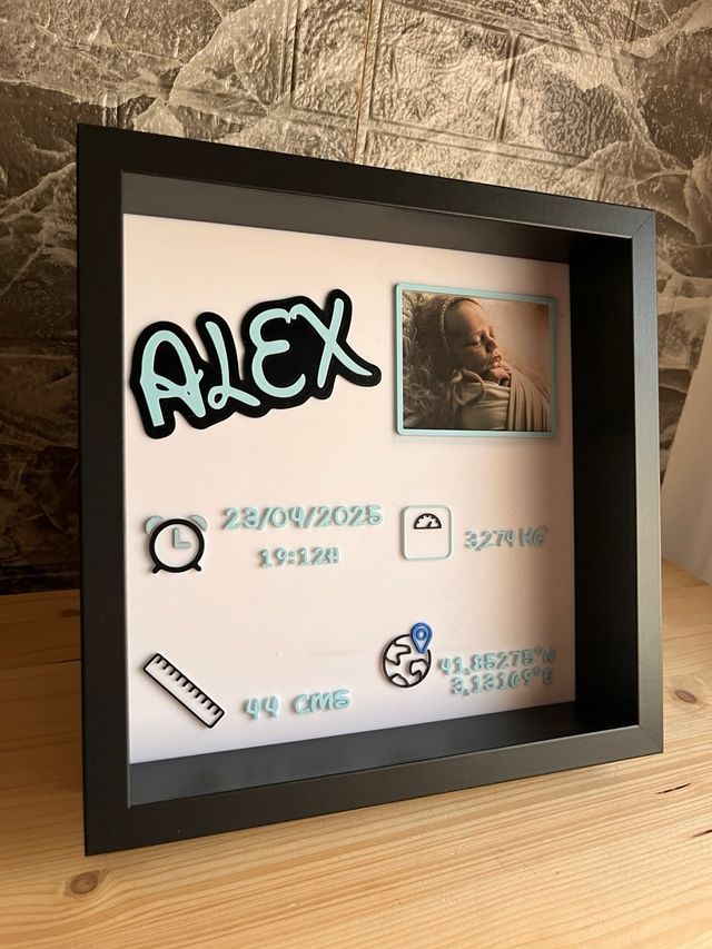 Recuerdo Nacimiento -Natalicio 3D