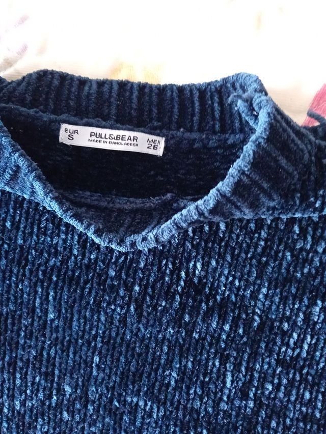 Jersey azul marino chenilla