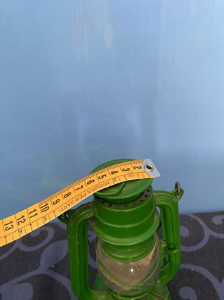 Lampada petrolio vintage verde