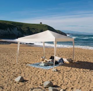 Carpa playa 3x3m blanca