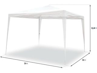 Carpa playa 3x3m blanca