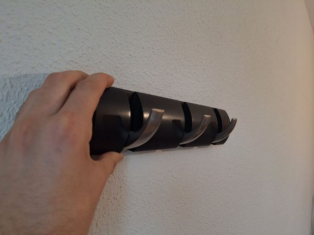 Colgadores Pared - 2uds. Negro/Plata