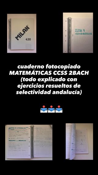 Cuaderno matemáticas CCSS 2bach