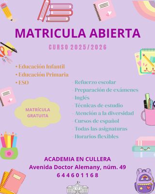 MATRíCULA ABIERTA
