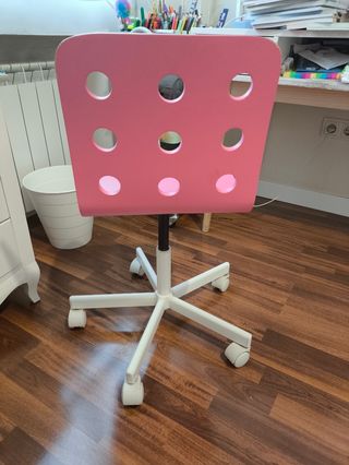 Silla escritorio giratoria rosa