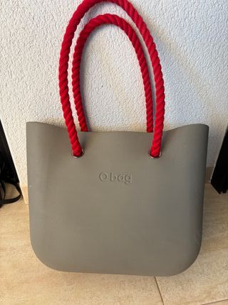 Bolso O Bag gris-rojo 