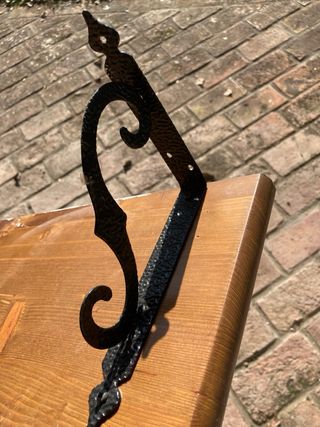 Mensole in legno con supporto in metallo- vintage