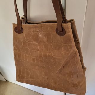 Bolso marrón piel cocodrilo