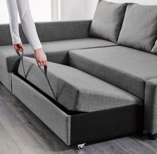 Sofá cama azul chaiselongue