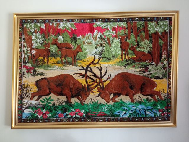 Tapiz vintage ciervos | Retro