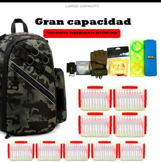 Mochila pesca camuflaje