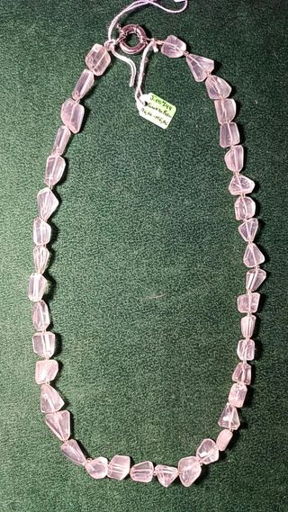 Collar cuarzo rosa