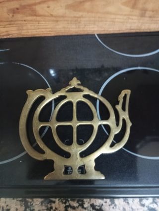 Salvamanteles latón antiguo