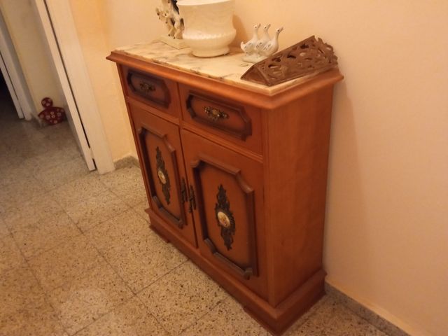 Mueble vintage madera-mármol