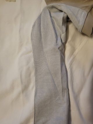 Polo Lacoste - Beige y Blanco