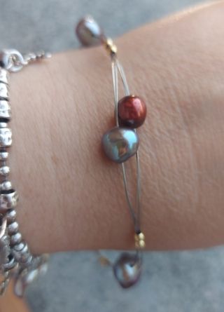 Bracciale con oro giallo 750