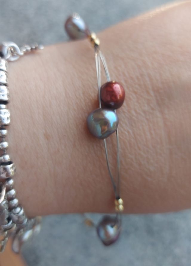 Bracciale con oro giallo 750