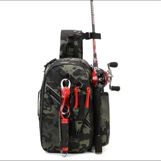 Mochila táctica pesca camuflaje