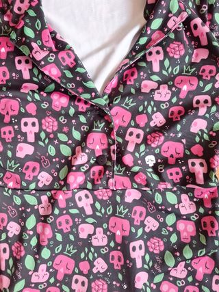 Vestido retro estampado calaveras