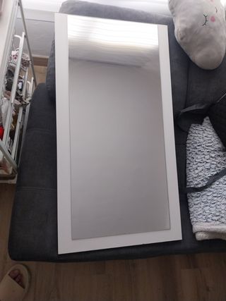 Espejo blanco madera 1 ud.