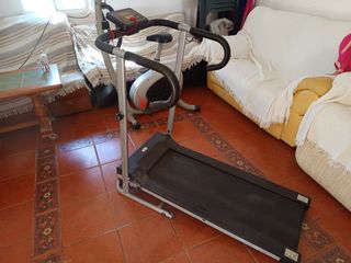 Cinta andar/correr plegable + bicicleta estática.