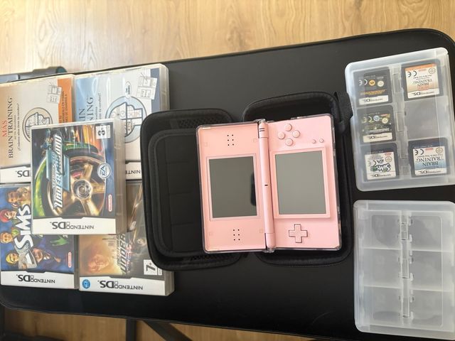 Nintendo DS Rosa + 5 Juegos