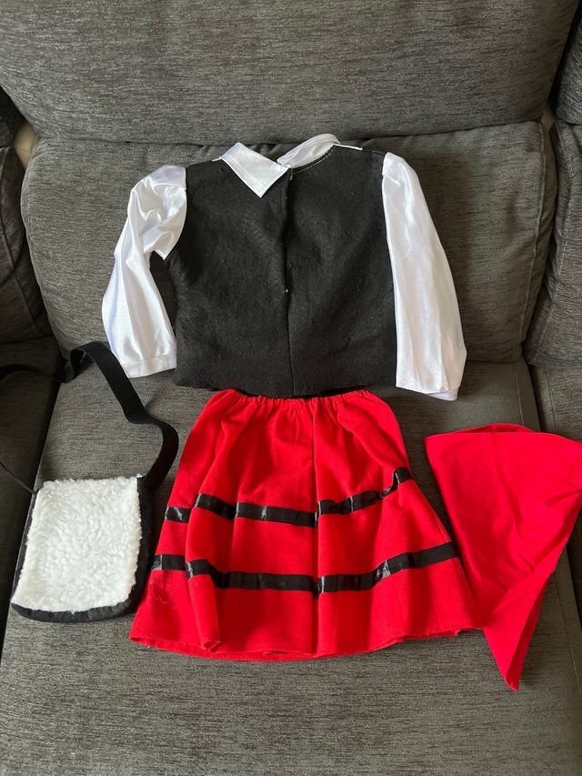 Traje pastora niña (Aproximadamente 2-4 años)