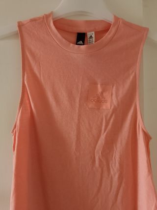 Top Adidas rosa mujer